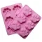 Six even puppy footprints silicone cake mold 6 even cat claws handmade soap mold high temperature cake mold cold soap