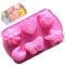 Six even puppy footprints silicone cake mold 6 even cat claws handmade soap mold high temperature cake mold cold soap