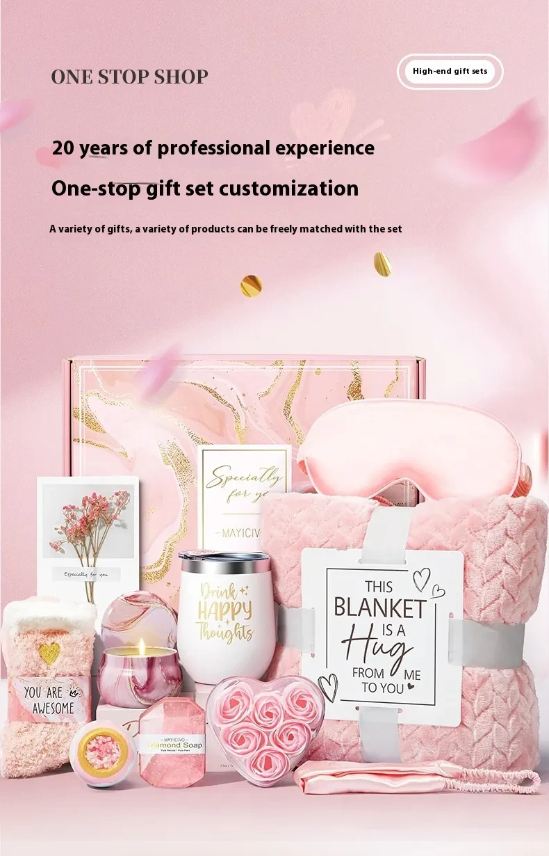Aromatherapy Candle Soap Bath Set Gift Suit Birthday
