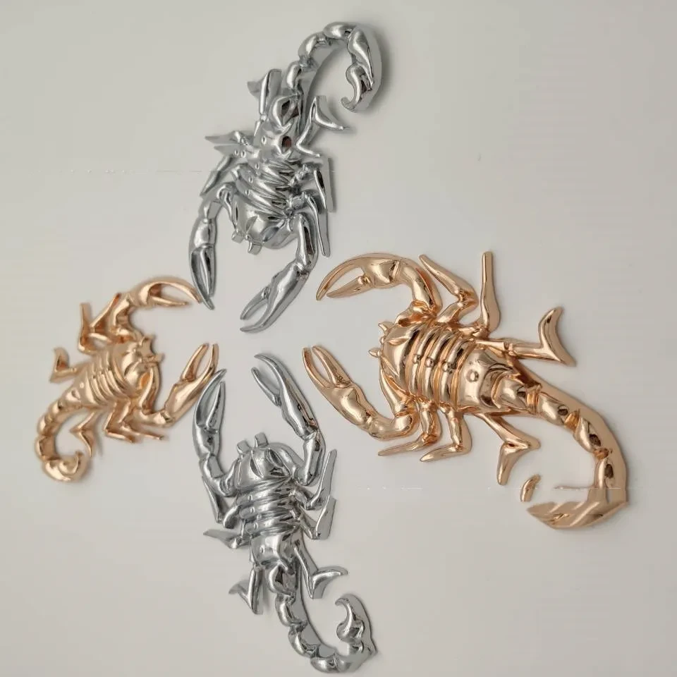 Car Personality Metal Bumper Stickers Pairs Of Scorpion Metal Bumper Stickers 3dstereo Car Body Sticker Car Tail Stickers