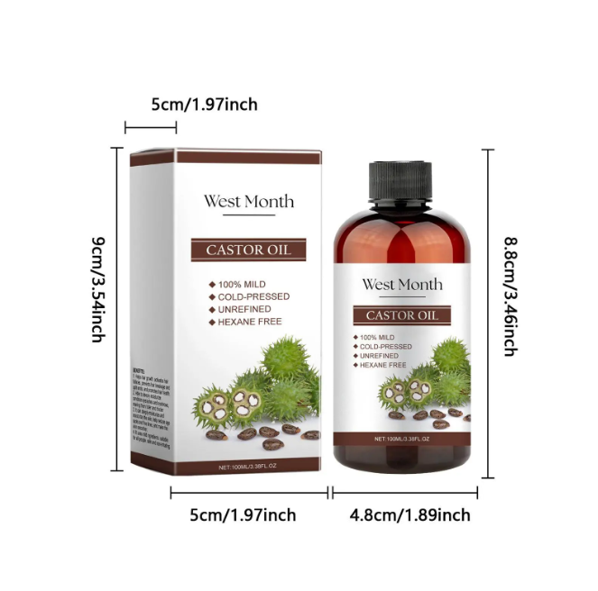 Xiyue All-in-one Castor Oil Is An Essential Oil For Multi-effect Care, Moisturizing Skin, Eyelashes And Eyebrows