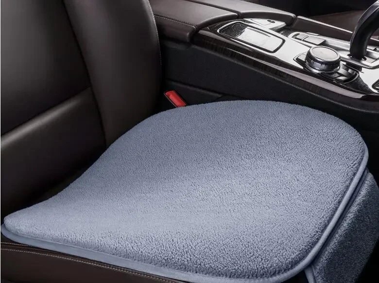 Car Seat Cushion Fleece Plush Winter Seat Cushion Without Backrest Single Piece