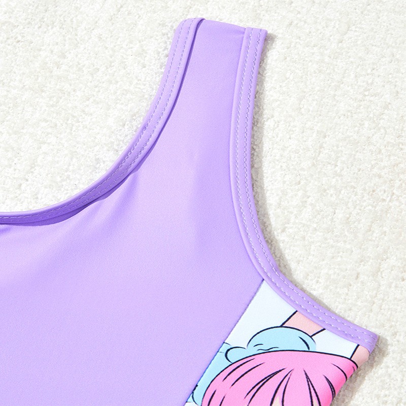 Printed One Piece Swimsuit Cute Girl Bikini Beach Two-piece Set