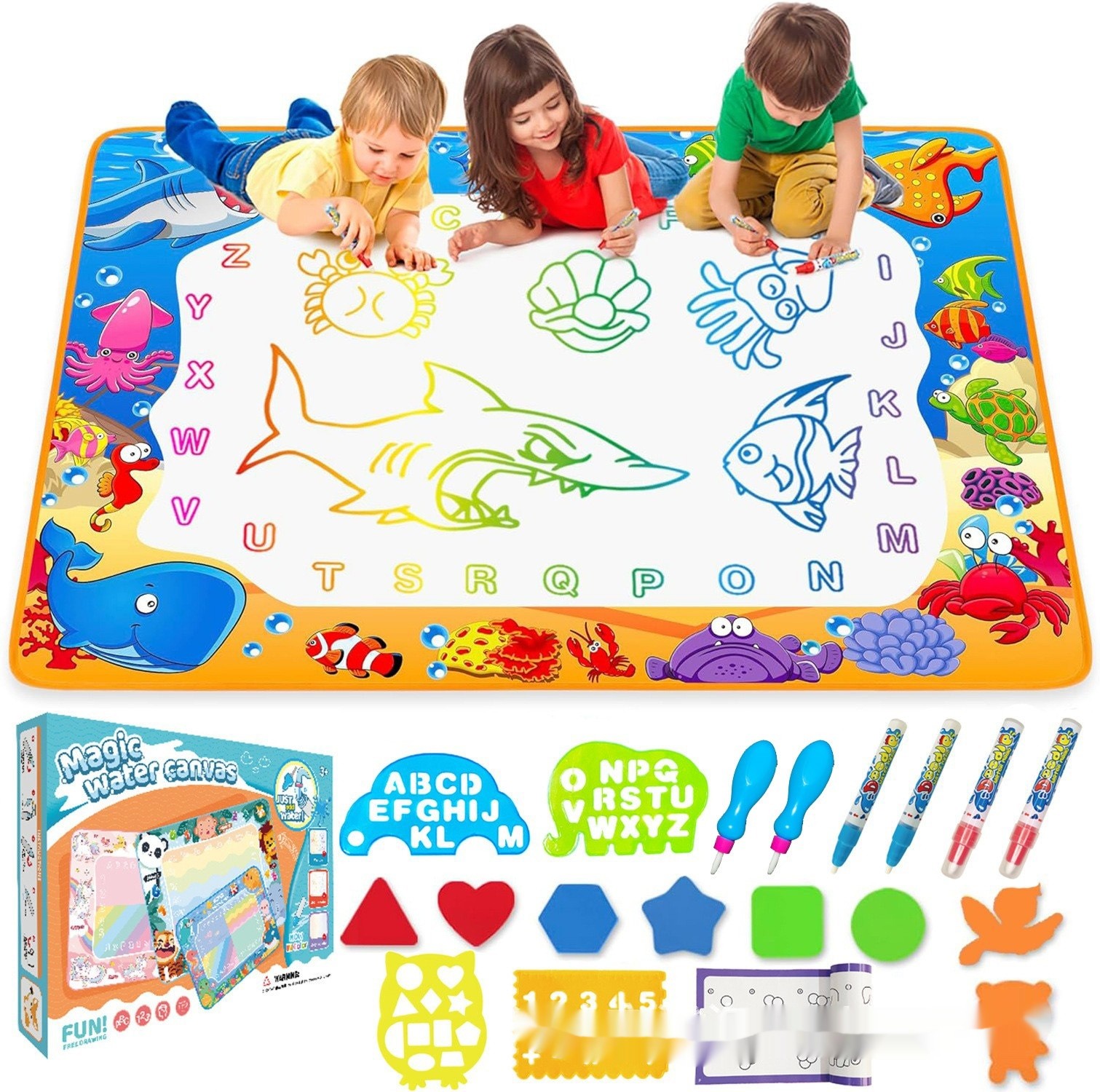 Magical Water Canvas Painting Carpet Graffiti Puzzle Early Education Toy