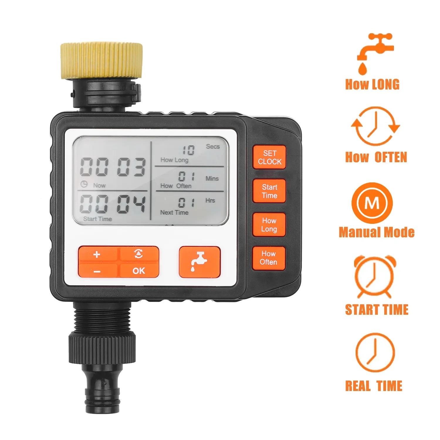 Battery water timer