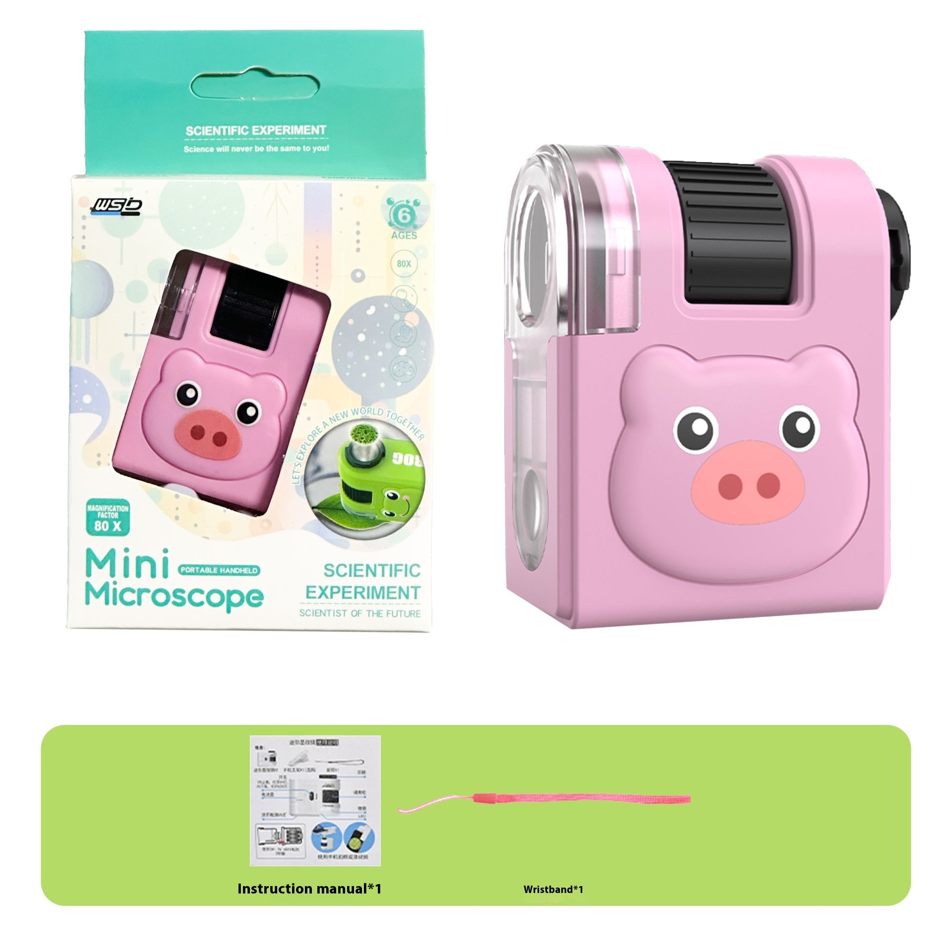 Internet Celebrity Portable Microscope Children's Mini Scientific Experiment Outdoor Exploration