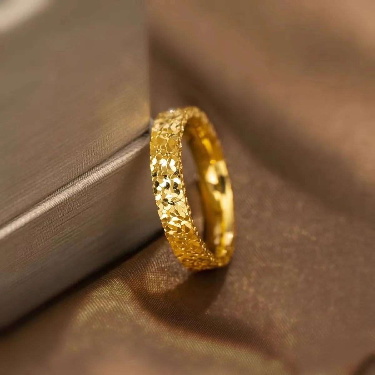 Stainless Steel 4mm Broken Ice Rings for Women