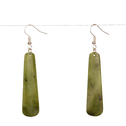 Greenstone 50mm Drop Earrings
