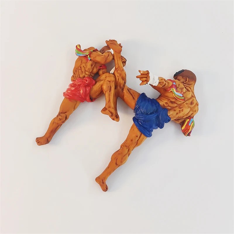 Thailand Thai Boxing 3D Stereoscopic Resin Painting and Tourism Souvenirs