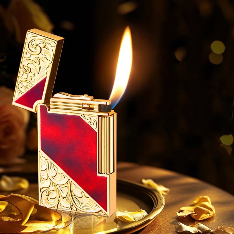 New Metal Retro Side Sliding Wheel Lighter