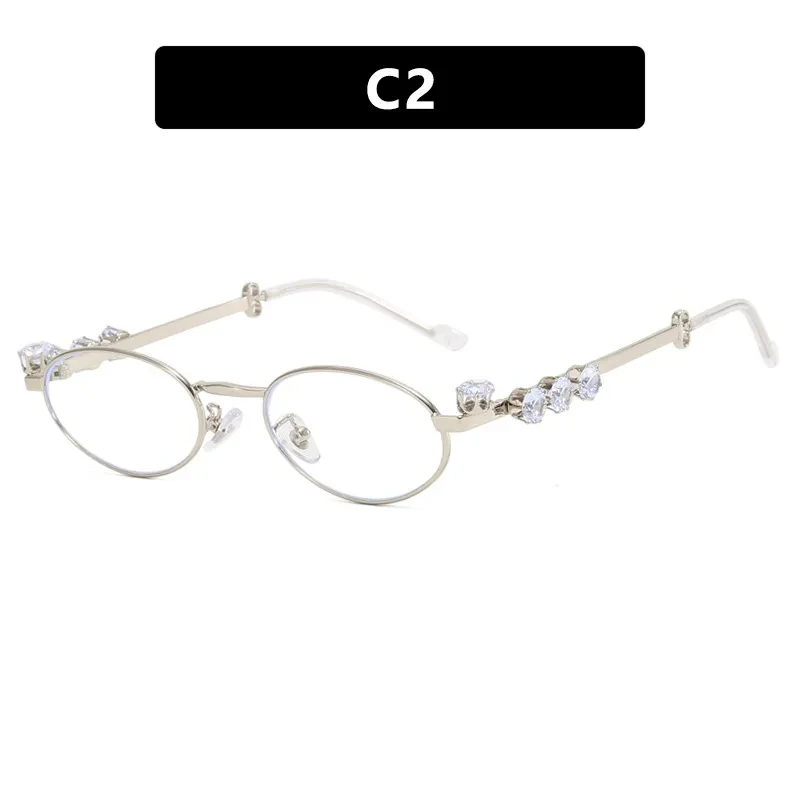 Diamond studded glasses frames