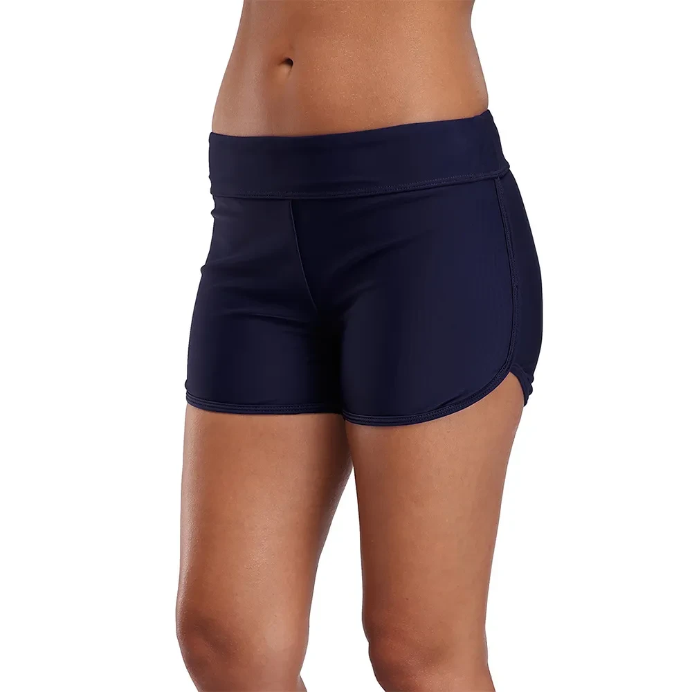 High-Waisted Tummy Control Swim Shorts
