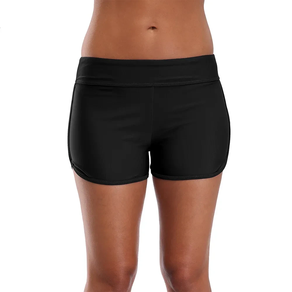 High-Waisted Tummy Control Swim Shorts