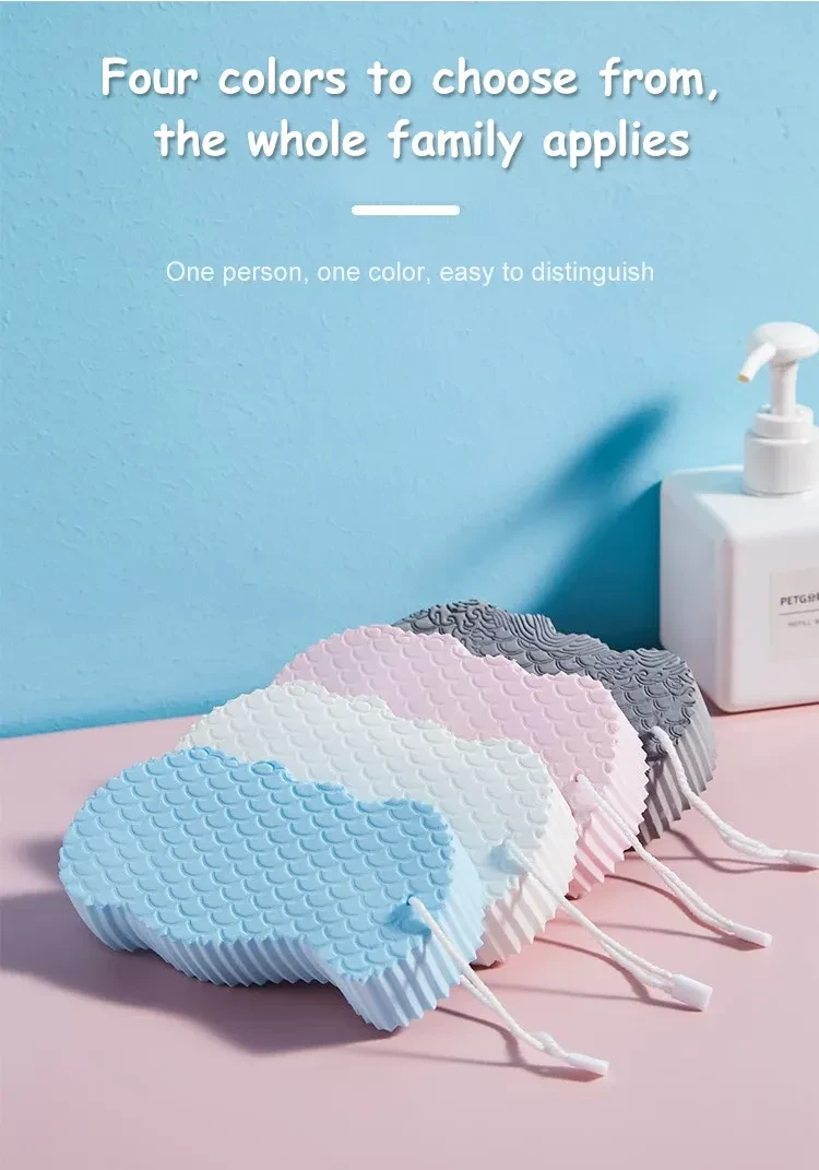 Skin exfoliating shower sponge