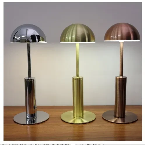 Cross-Border Led Rechargeable Bar Table Lamp Creative Mushroom-shaped Haircut Decorative Lamp Ambience Light Outdoor Restaurant And Cafe Desk Lamp