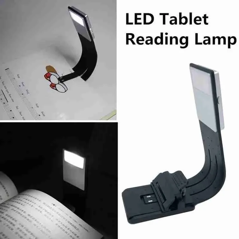 LED Kindle Light For E-book Kindle Lamp USB Rechargeable Flexible Clip Book Kindle Light Reading Portable Flashlight