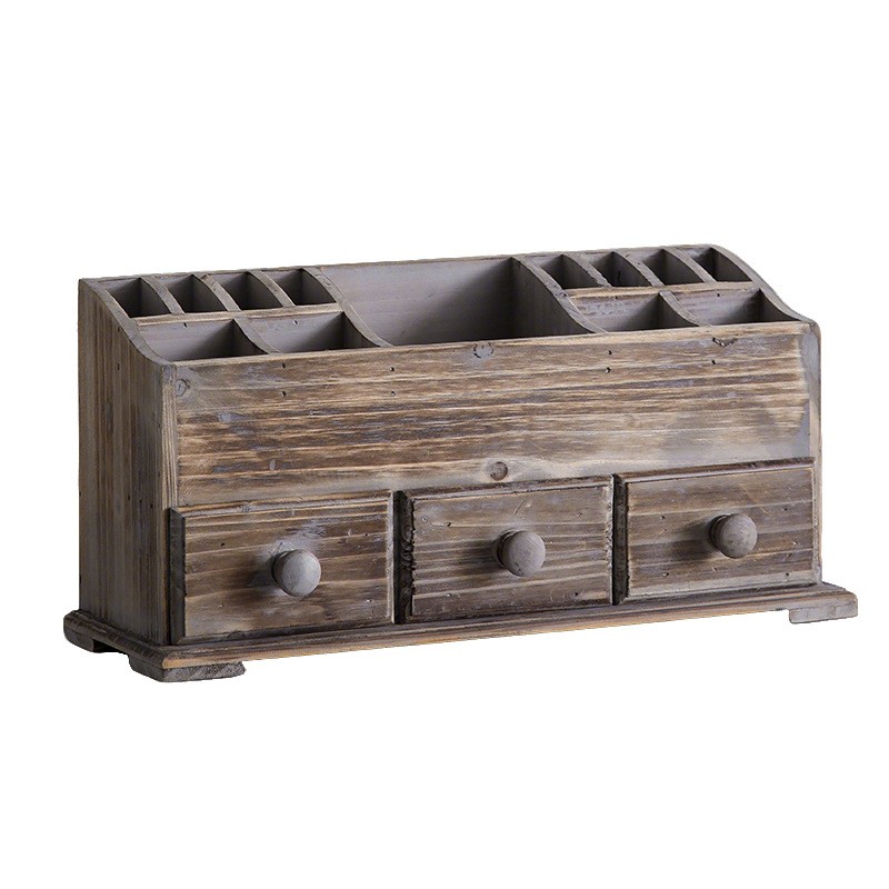Solid Wood Desktop Cosmetic Case