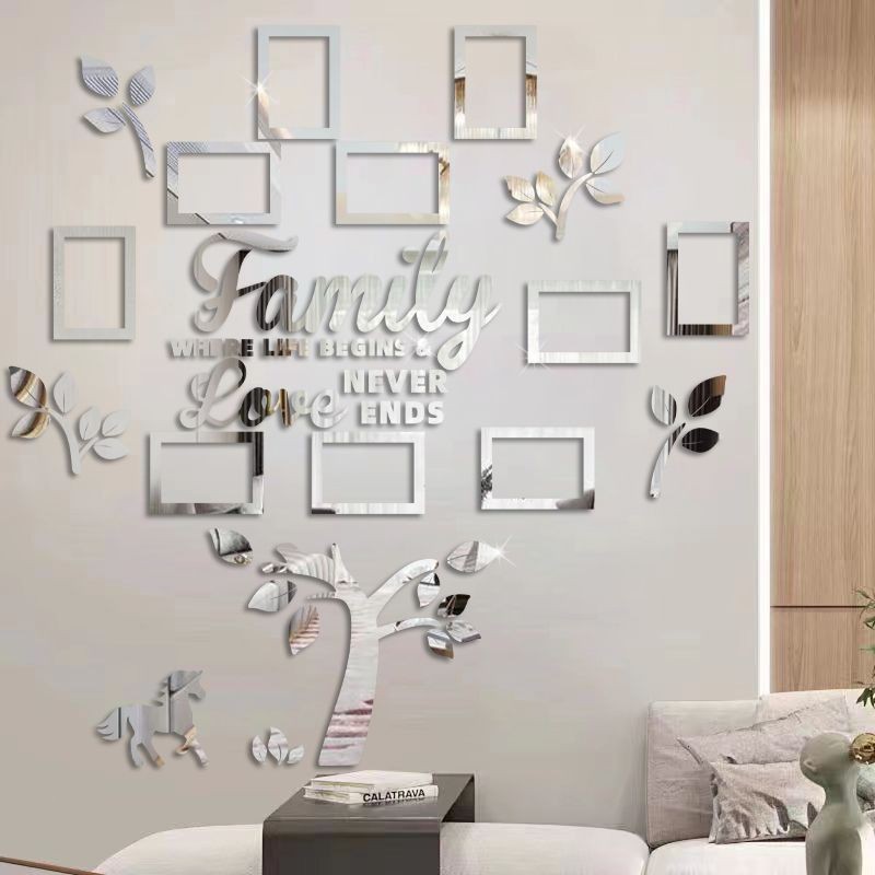Creative All-match Household Acrylic Photo Frame Wall Stickers
