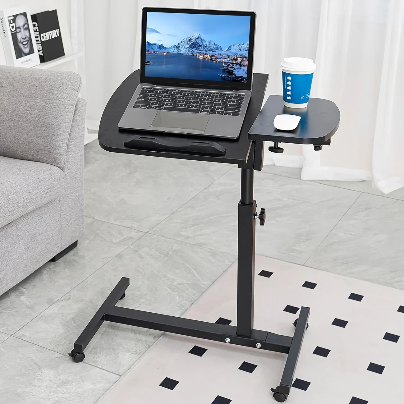 Adjustable Height Foldable Bed Desk