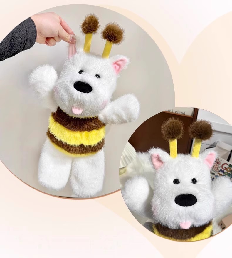 Running Bee West Highland Running Puppy Doll Plush Toy Doll