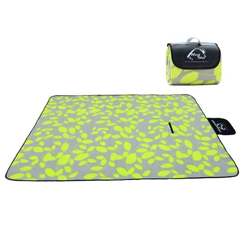 Outdoor Picnic Mat Camping Baby Climb Plaid Blanket Beach Waterproof Moistureproof Picnic Blanket Baby Mat Camping Mat from