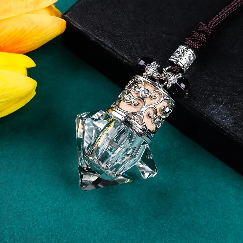 Artificial crystal Car perfume pendant