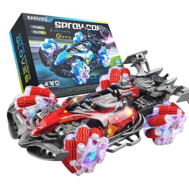 Four-wheel Spray Remote Control Car Gesture Sensor With Light
