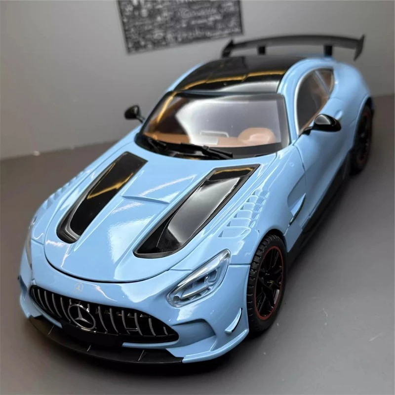 Mercedes Benz GTR Miniature Collection - Simulation Alloy Car Diecast Vehicle with Sound & Light