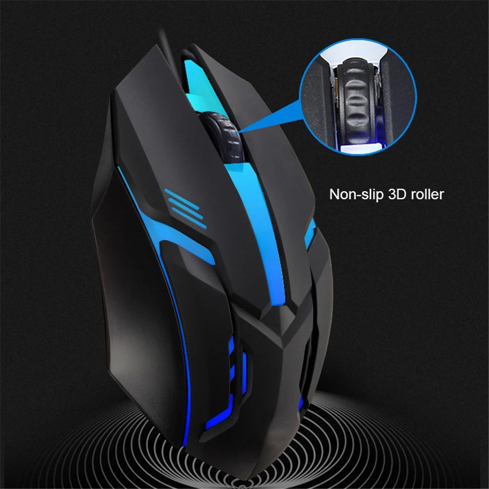 USB Wired Gaming Mouse 5000 DPI  Ergonomic, Silent, and Backlit Professional Gamer Mice