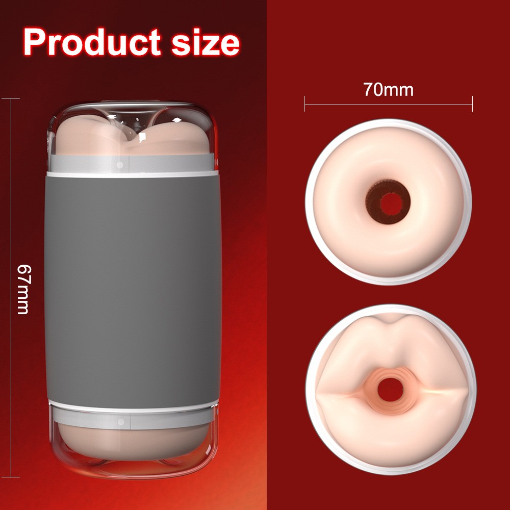 Finger Soft Cup Double-headed Toy For Men