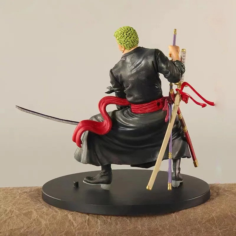 Anime Figure One Piece Action Roronoa Zoro Three-Knife Collection Model