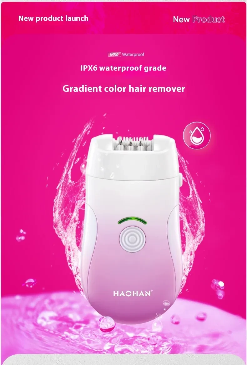 Three-in-one Waterproof Hair Removal Device Female USB Fashion
