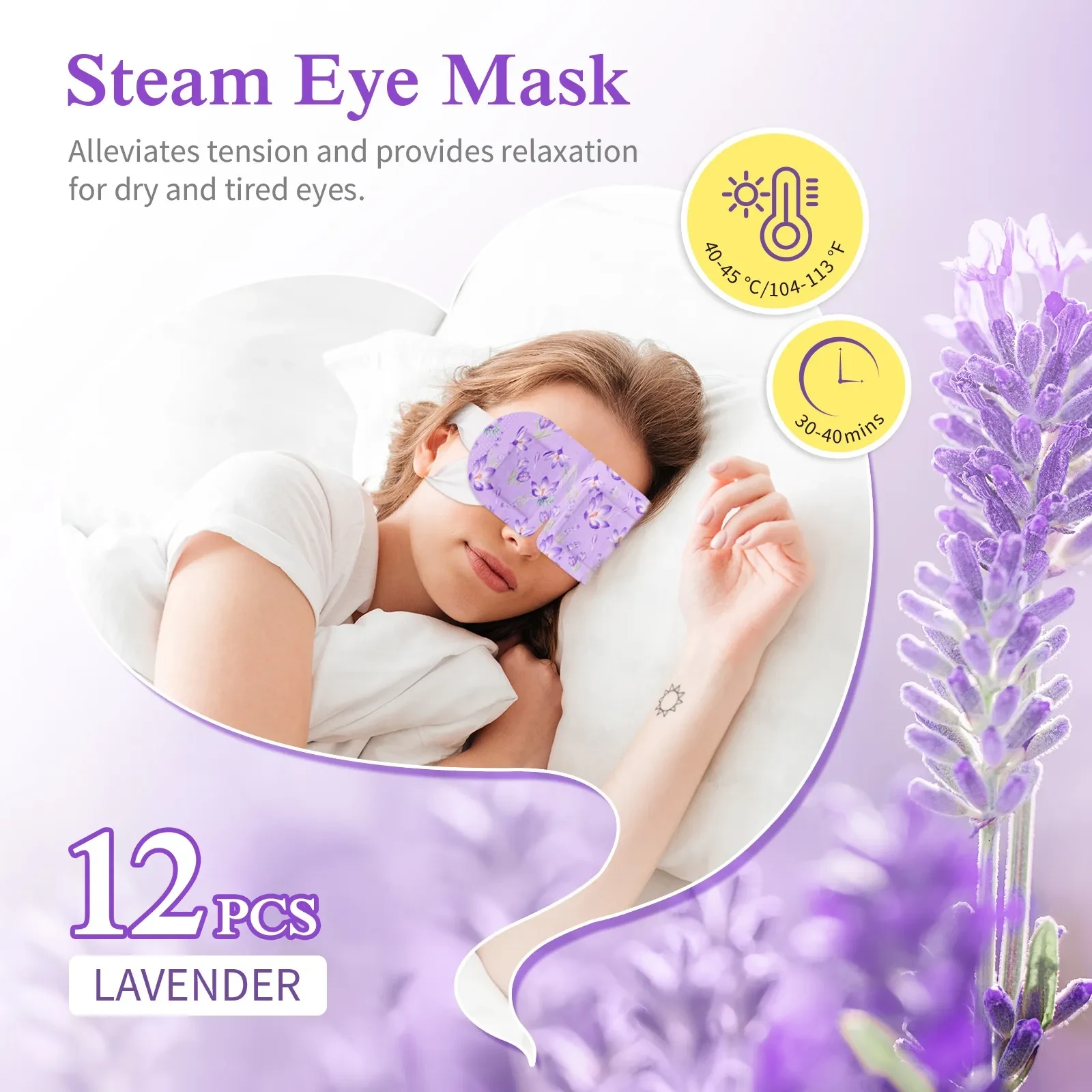 Disposable Eye Mask Steam Heating SPA Relaxing Eye