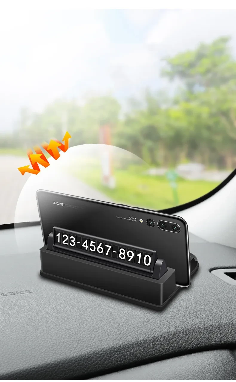 Car mobile phone holder car parking sign