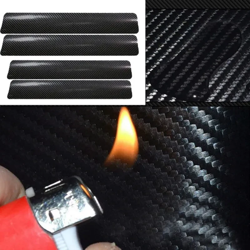 Carbon Fiber Grain General Bumper Door Sill Strip