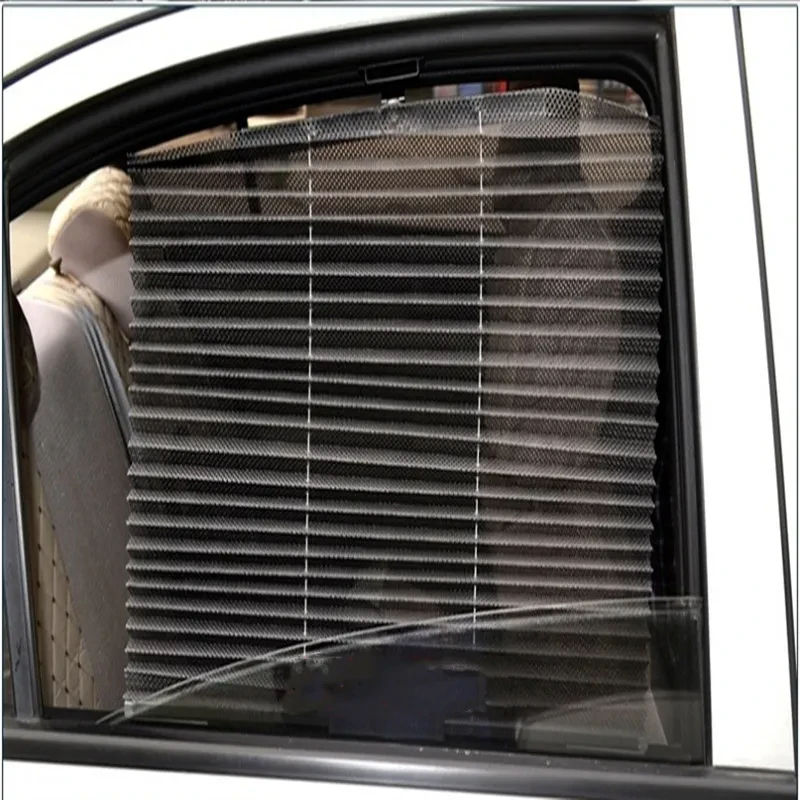 Car curtain auto retractable side window sunshade