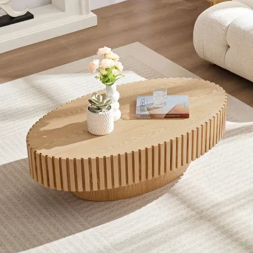 Modern Handmade Drum Coffee Table