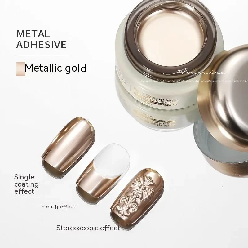Manicure Metalic Glue Gold And Silver Color French Painting