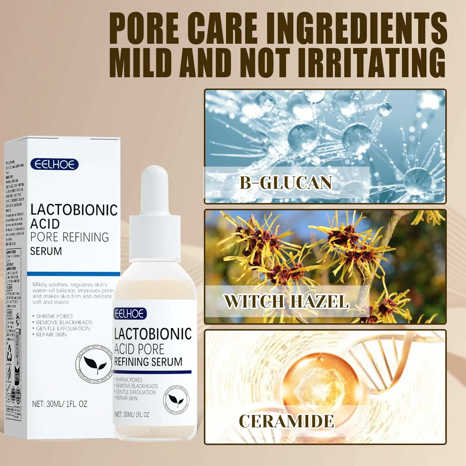 Lactose Acid Facial Liquid Skin Elasticity And Delicate