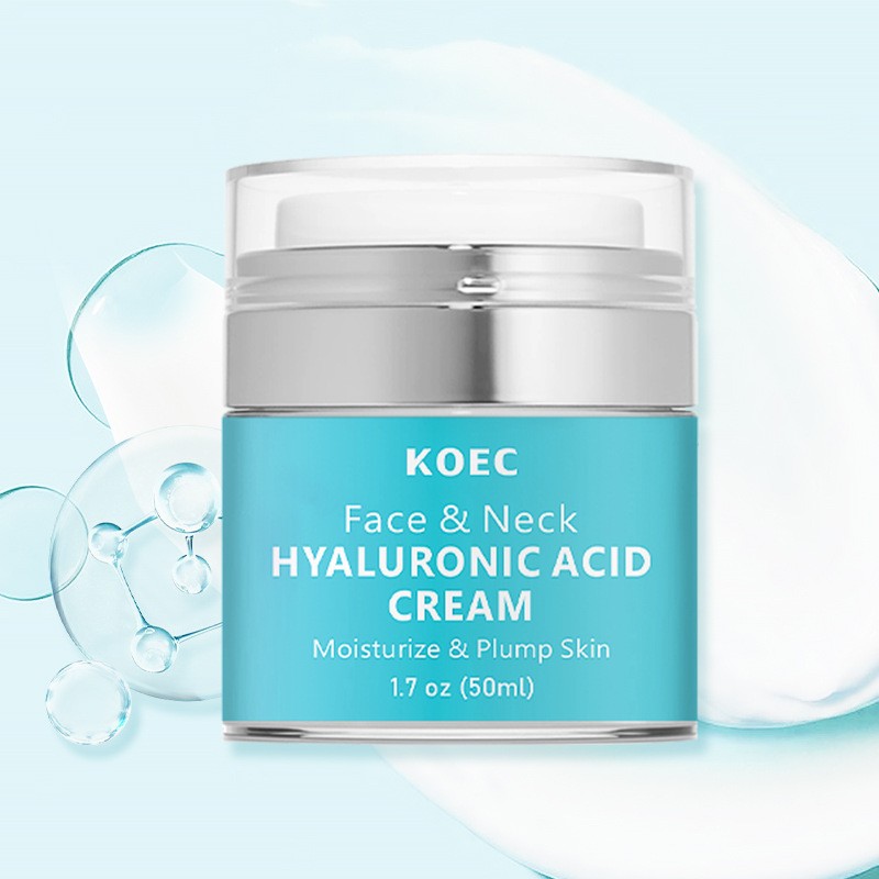 KOEC Face & Neck Hyaluronic Acid Cream Mousturize & Plump Skin