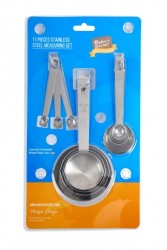 11PC STAINLESS STEEL MEASURING SET