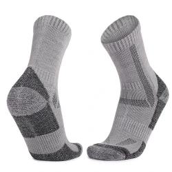 Men's And Women's Warm Wool Knee-high Sports Socks Gray