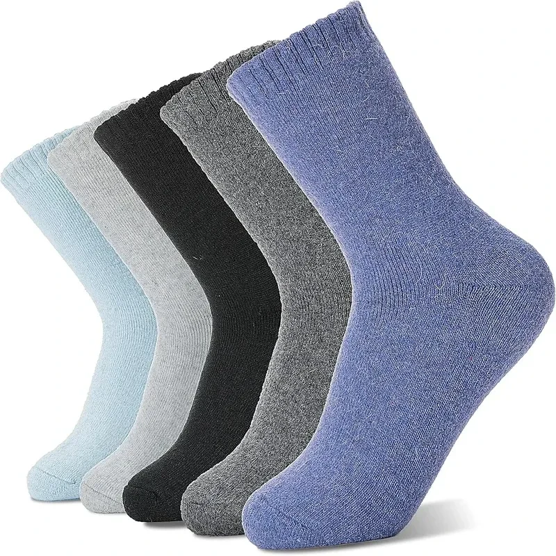 Cold-proof Warm Wool Unisex Thickened Cashmere Tube Socks Set 2