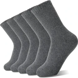 Cold-proof Warm Wool Unisex Thickened Cashmere Tube Socks Set 4