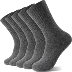 Cold-proof Warm Wool Unisex Thickened Cashmere Tube Socks Set 5