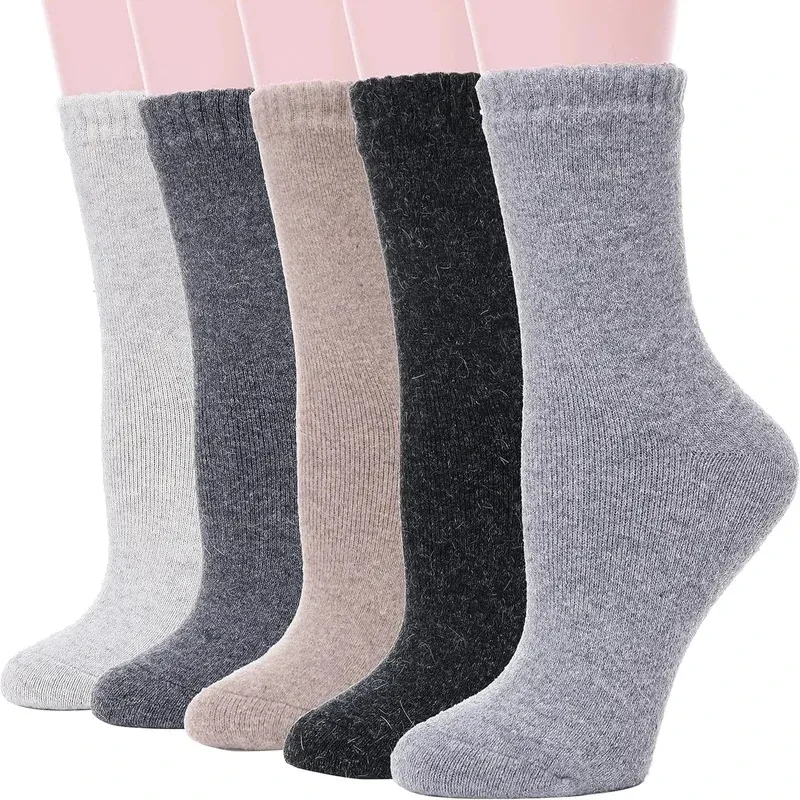 Cold-proof Warm Wool Unisex Thickened Cashmere Tube Socks Set 9