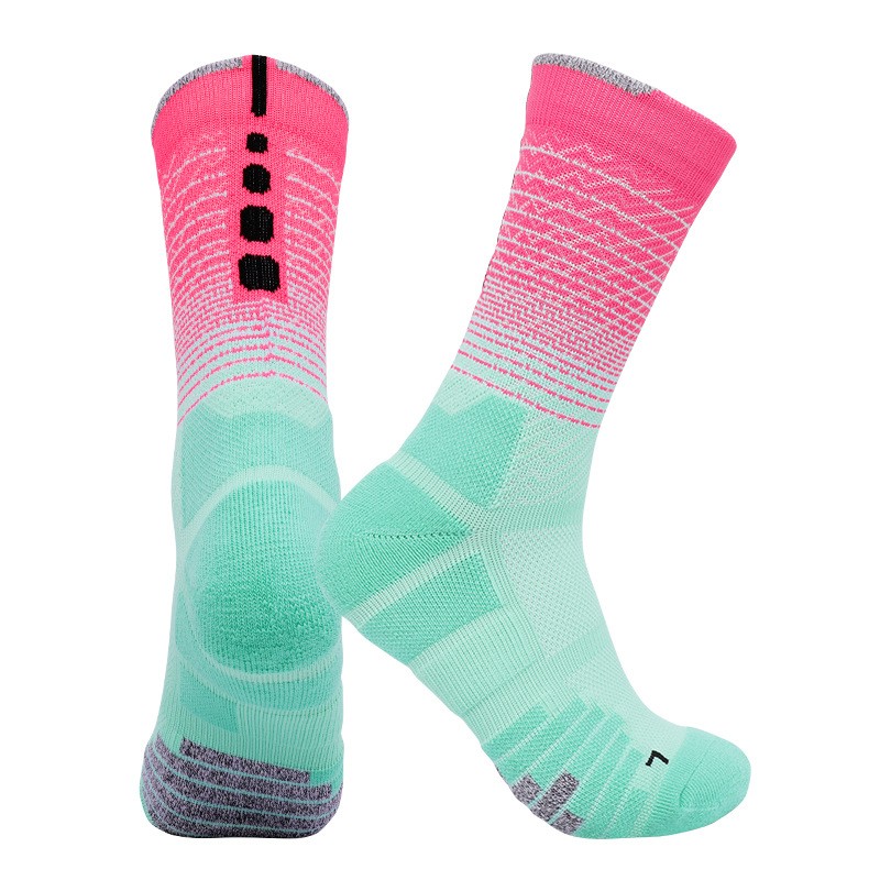 Professional Cycling Socks Running Sports Men Socks Lake Water Green Color