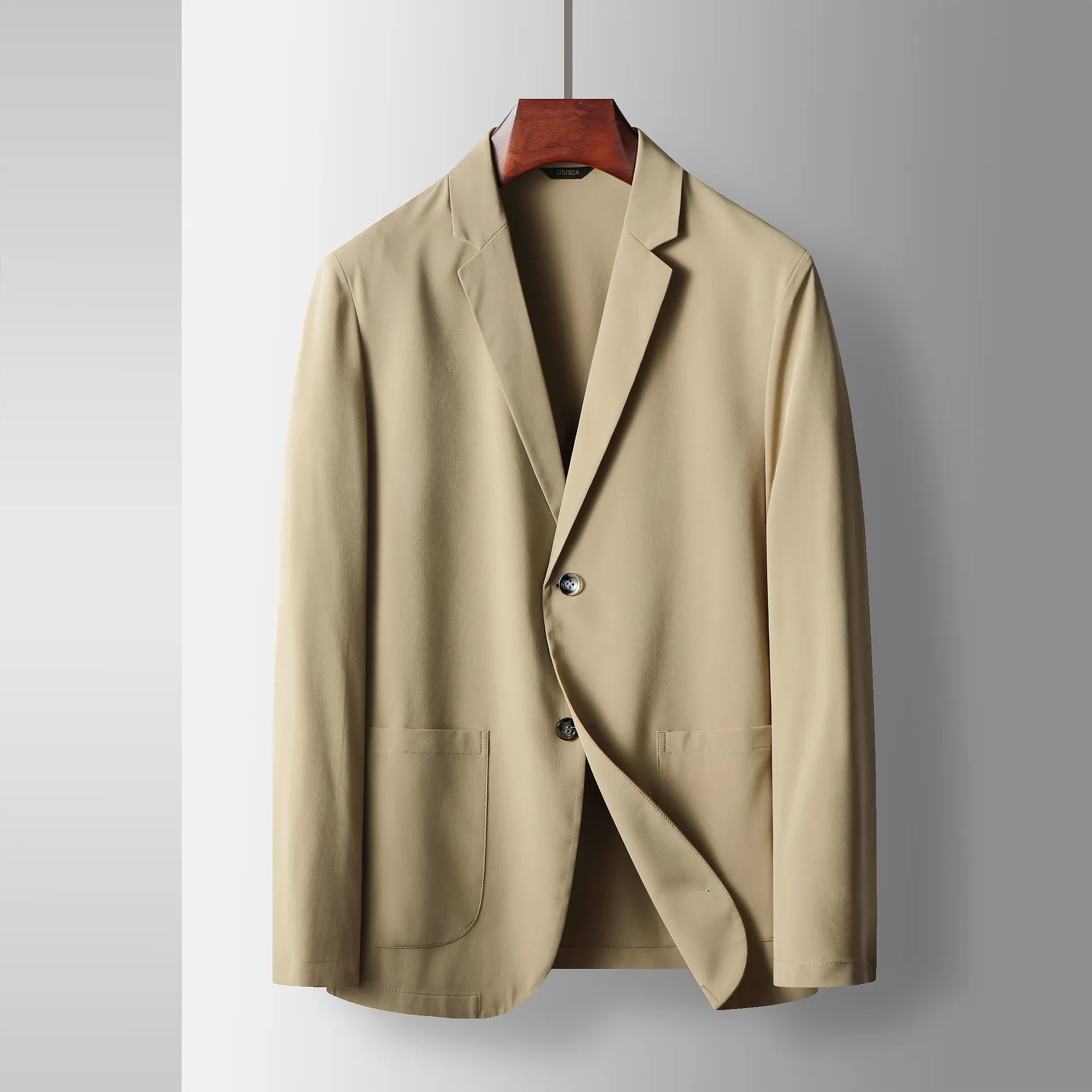 Men's Suit Lightweight Stretch Anti-wrinkle Jacket Khaki