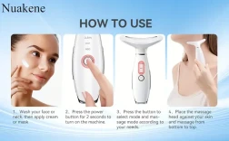 7-in-1 Facial Beauty Device  Rechargeable Vibrating Heating Massager