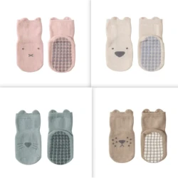 Baby Floor Socks Spring And Autumn New Non-slip Floor Socks Cotton Socks Tube Set 2